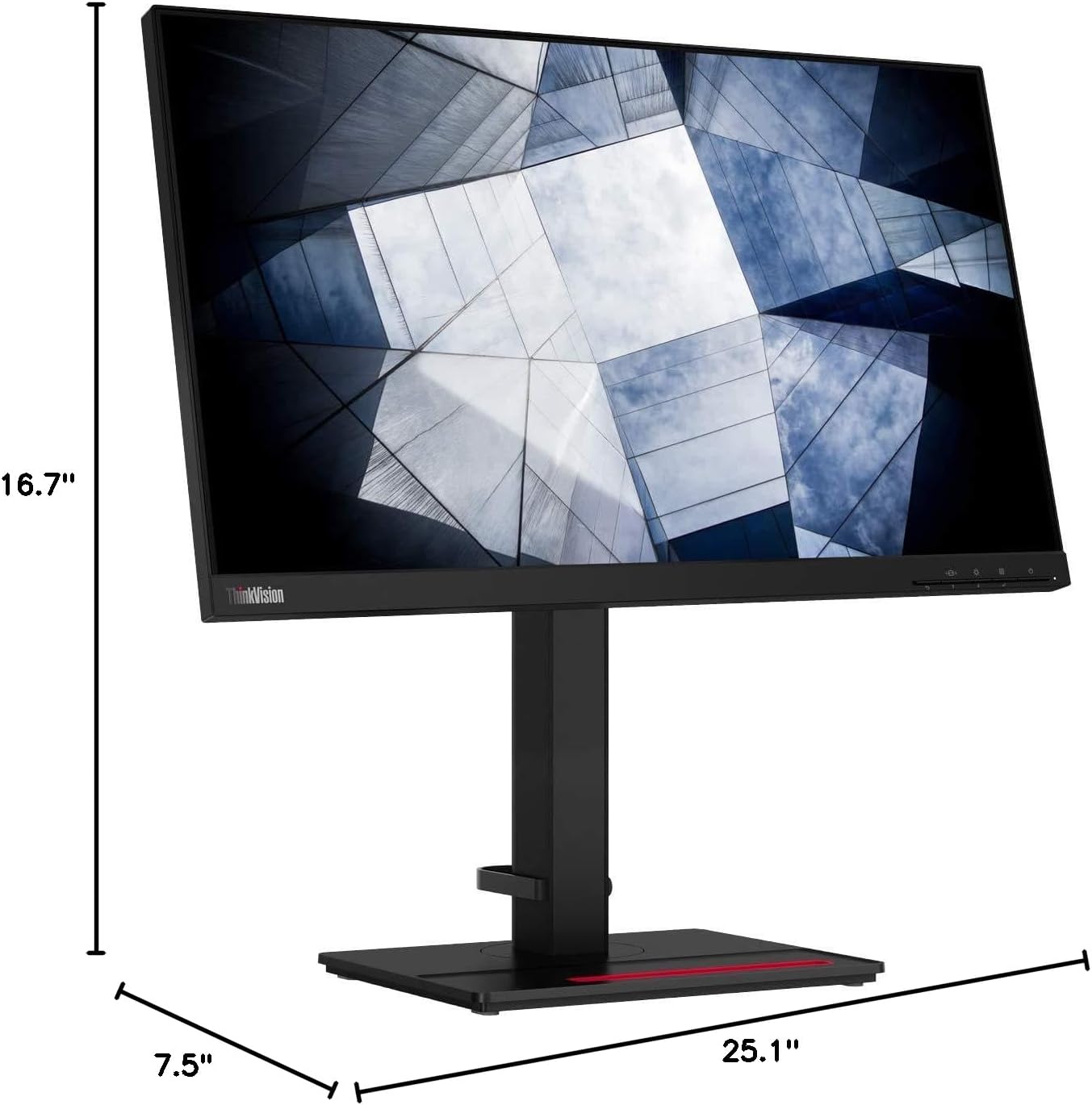Lenovo ThinkVision P24q-20 23.8' WQHD WLED LCD Monitor - 16:9 - Raven Black - 24' Class - in-Plane Switching (IPS) Technology - 2560 x 1440-16.7 Million Colors - 300 Nit Typical - 4 ms Ext