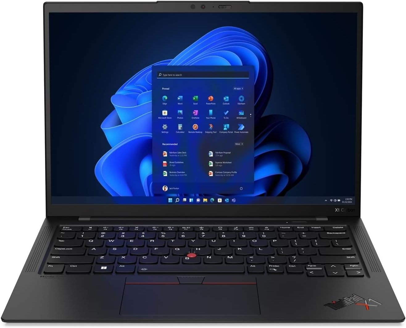 Lenovo ThinkPad X1 Carbon Gen 10 Intel Core i7-1260P, 14' WUXGA (1920x1200) Low Power IPS 400nits Anti-Glare, Touch, 16GB RAM, 1TB NVMe SSD, Backlit KYB Fingerprint Reader, Win11 Pro