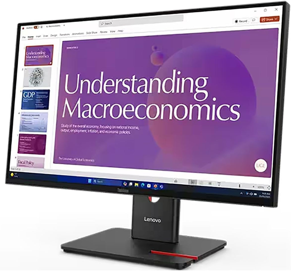 Lenovo ThinkVision T24D-40 24' Class Full HD LED Monitor - 16:9 - Eclipse Black