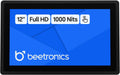 Beetronics 12 Inch High Brightness Touchscreen Monitor | Full HD 1080p | IP66 Waterproof & Dustproof | Industrial Sunlight Readable Outdoor Display for PC, Mac, Linux | 12HB9M/U1