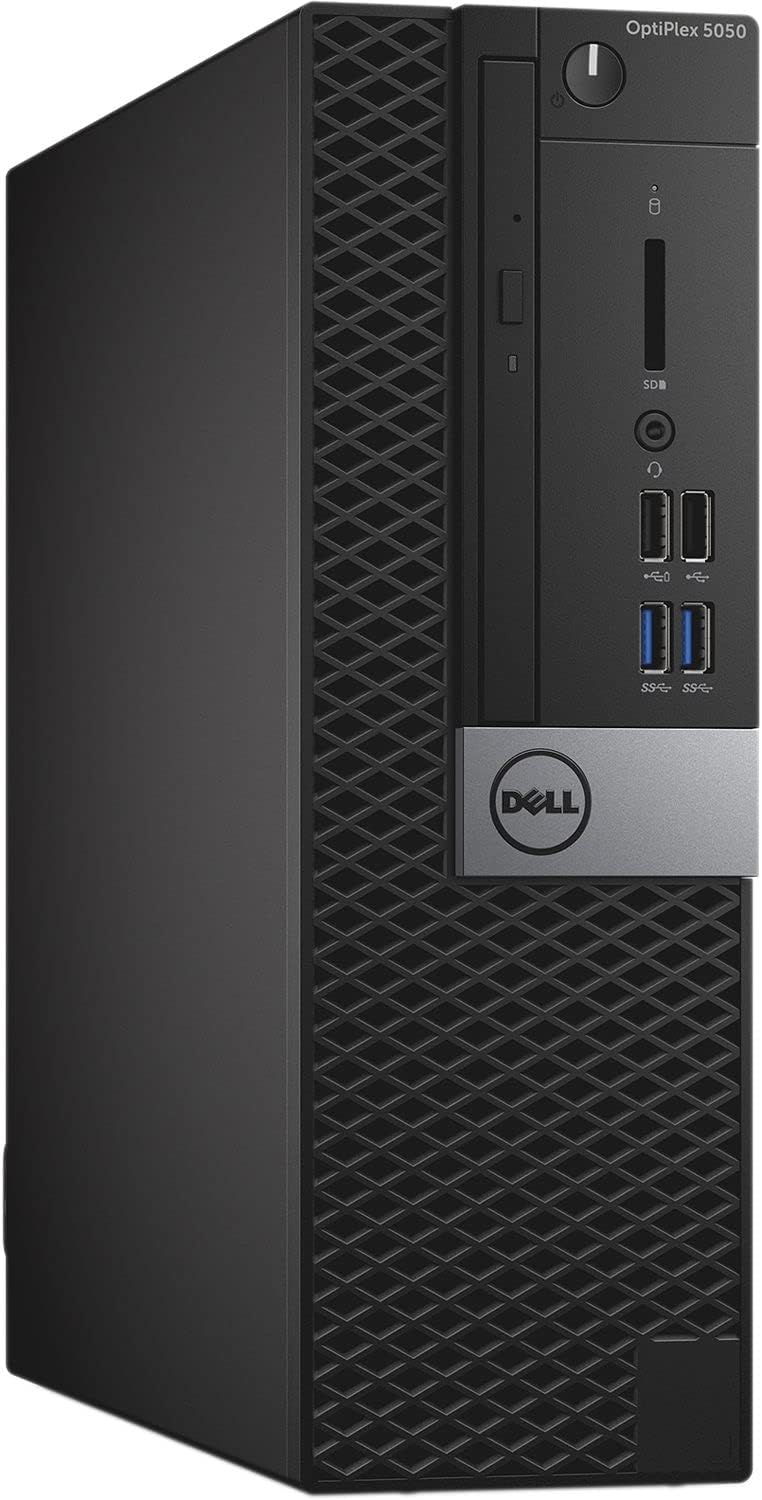 Dell Optiplex 5050 SFF Computer with 24-inch 1080p Monitor Desktop PC, Core i5-7500 up to 3.8 GHz, 16 GB RAM, 256 GB SSD, WiFi, Bluetooth, Windows 11 Pro (Renewed)
