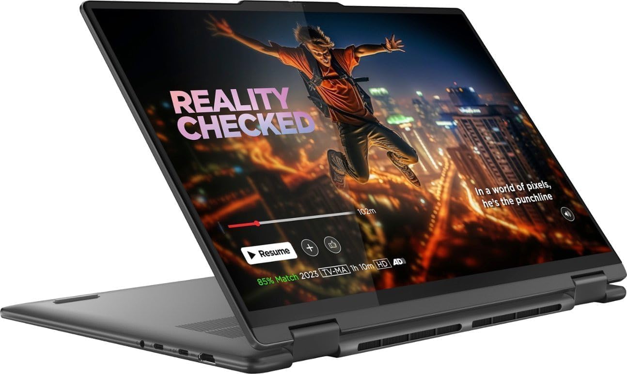 Lenovo Yoga 7 16 2-in-1 AI PC Laptop 16' WUXGA IPS Touch Glossy Intel 12-core Ultra 7 155U 16GB RAM 1TB SSD Backlit Fingerprint Thunderbolt FHD IR Privacy Camera Win11Pro + 3-in-1 Accessories
