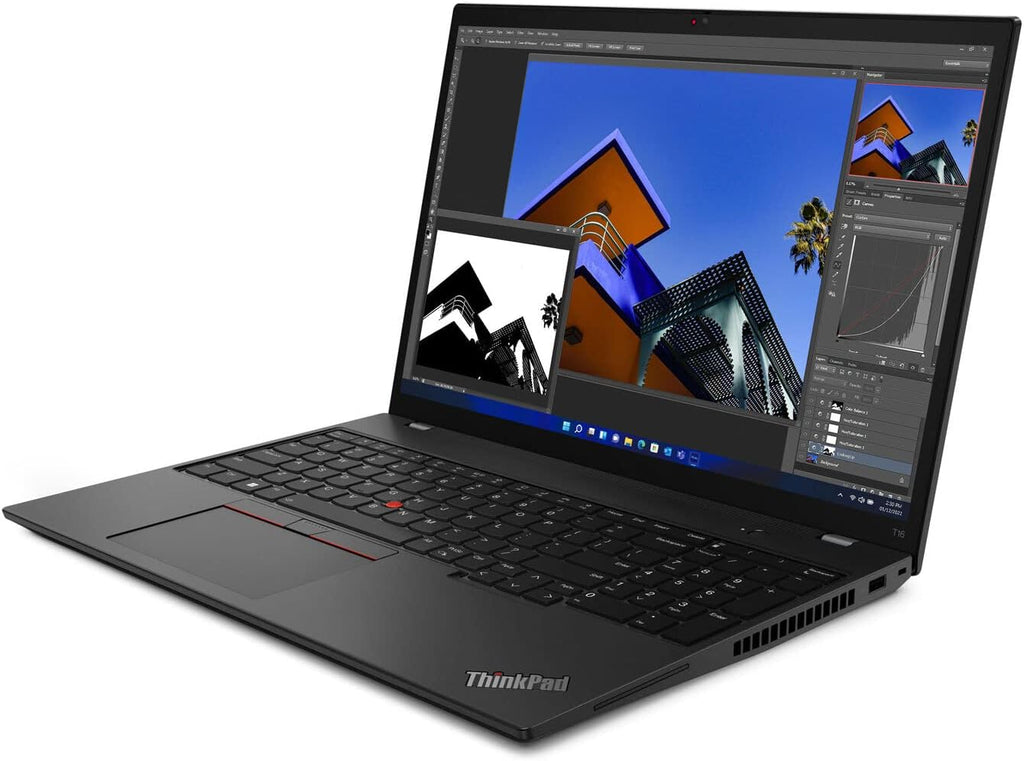 Lenovo ThinkPad T16 Gen 1 Intel Core i7-1260P, 12C, 16'' WUXGA (1920x1200) Touch, 16GB RAM, 512GB SSD, Backlit KYB Fingerprint Reader, Windows Pro, Black