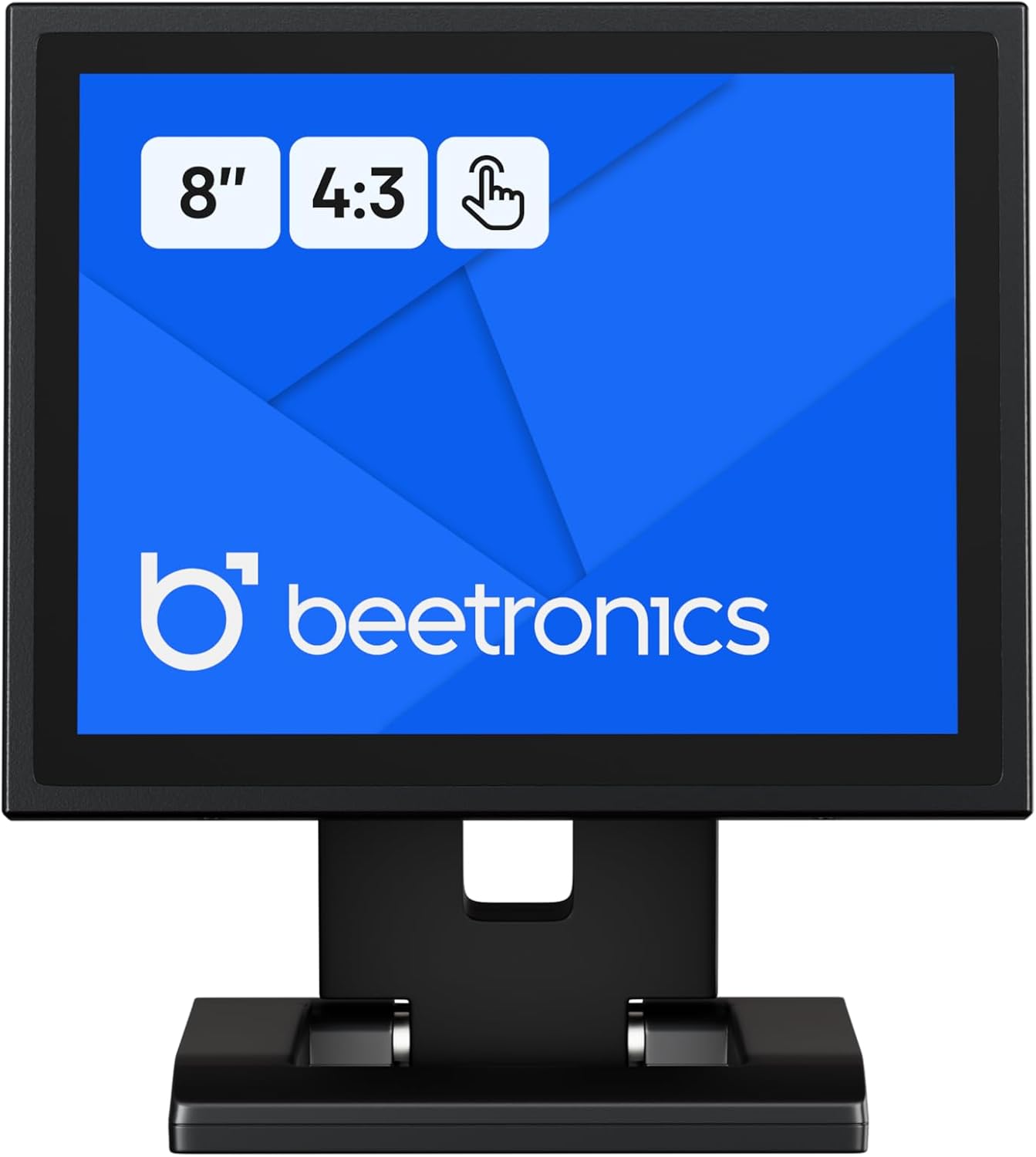 Beetronics 8 Inch Touchscreen Monitor | Full HD 1080p | 8TSV7M – Industrial-Grade, Professional 10-Point Multi Touch Display for PC, Mac, Linux – HDMI, DisplayPort, USB-C, VGA Inputs