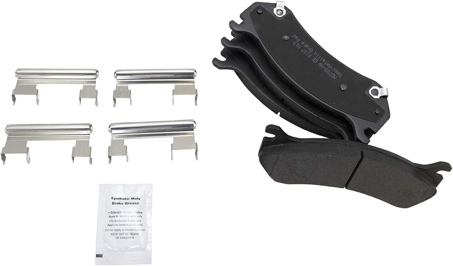 Front Brake Pad & Rotor Set Semi Metallic Compatible with 2000-2007 Chevy Silverado Tahoe Suburban Avalanche Express Astro GMC Sierra Yukon Savana 1500 Safari 2002-2006 Cadillac Escalade EXT ESV