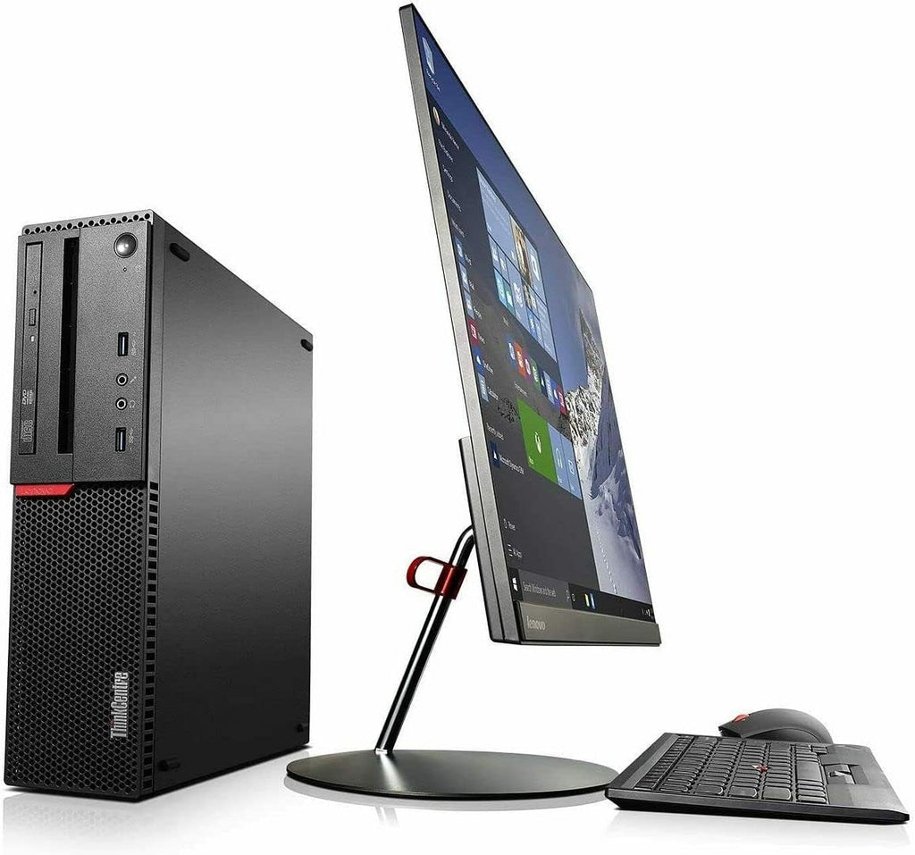 Lenovo Desktop Computer ThinkCentre M800 SFF PC, Intel Core i5 6500 3.2GHz, 16GB RAM, 1TB SSD, New KOORUI 24' FHD Monitor,WiFi,Bluetooth,Wireless Keyboard Mouse,HDMI (Renewed)
