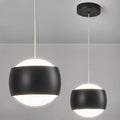 Modern Black LED Dimmable Pendant Light fixtures,6″ Island Pendant Lighting for Kitchen Island Dinning Room,Bedroom,Bar, Kitchen Island Ceiling Hanging Light Fixtures(black-1-Pack)