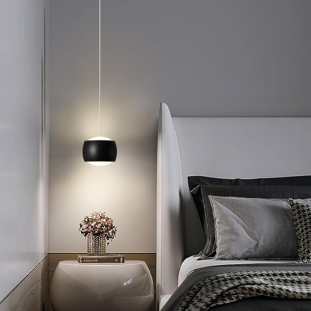 Modern LED Dimmable Pendant Light fixtures,Mini Island Pendant Lighting for Kitchen Island Dinning Room,Bedroom,Bar, Kitchen Island Ceiling Hanging Light Fixtures(black-3-Pack)