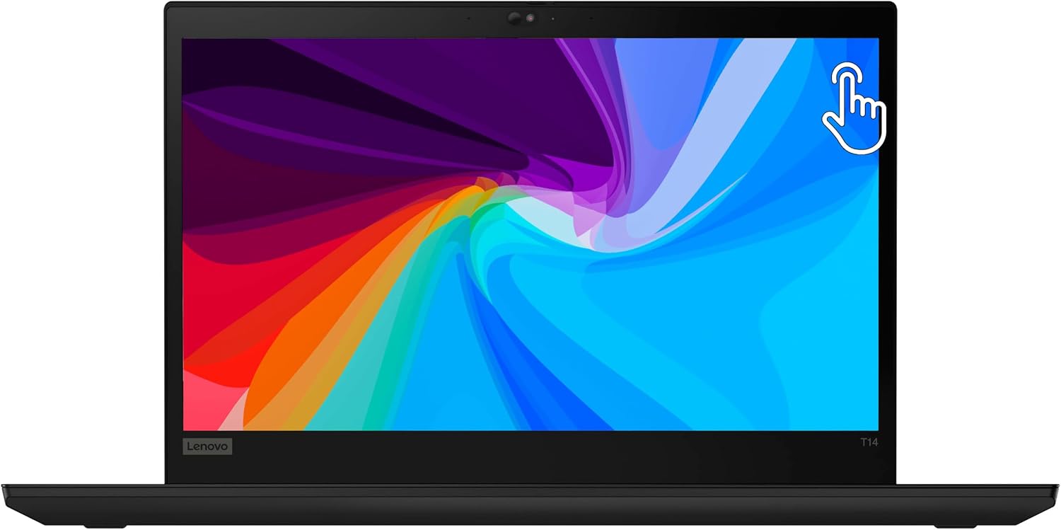 Lenovo Thinkpad T14 Gen 2 14' Touchscreen Laptop, i5 1145G7 2.6Ghz, 16GB DDR4, 256GB NVMe SSD, 1080p Full HD, Thunderbolt 4, HDMI, Webcam, Windows 11 Pro - Black (Renewed)