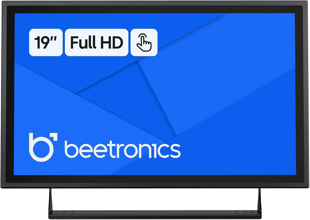 Beetronics 19 Inch Touchscreen Monitor | Full HD 1080p | 19TS7M – Industrial-Grade, Professional 10-Point Multi Touch Display for PC, Mac, Linux – HDMI, DisplayPort, USB-C, VGA Inputs