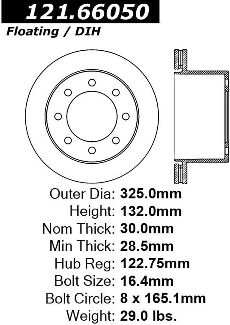 Brake Pads and Rotors, 3PC Rear Brake Kit Brakes and Rotors for Chevrolet Silverado 3500 2001-2007 for Chevy Silverado 3500 2001-2007 for Chevrolet Silverado 3500 Classic 2007-2007