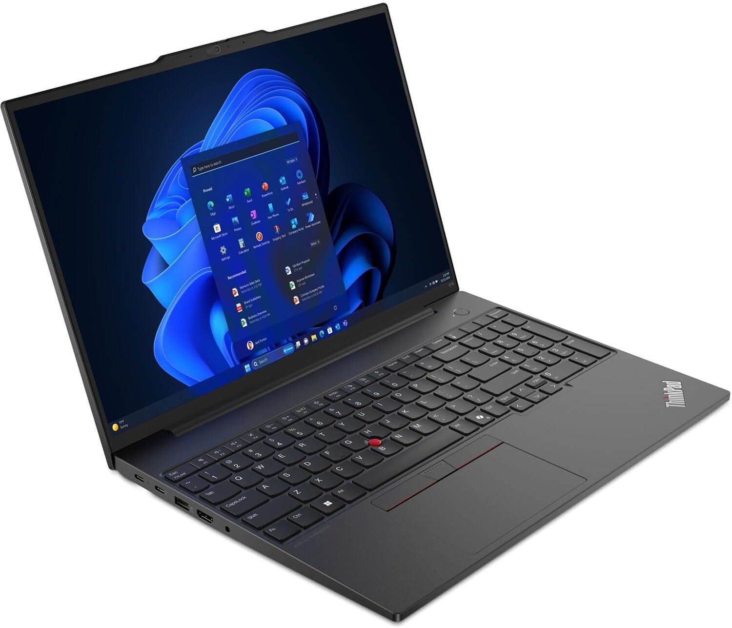 Lenovo ThinkPad E16 Gen 2 2025 Business Laptop 16' WUXGA IPS 12-Core Intel Ultra 7 155U 64GB DDR5 4TB SSD Intel Graphics Thunderbolt 4 Wi-Fi 6 Backlit Keyboard Fingerprint Win11 Pro w/ONT 32GB USB