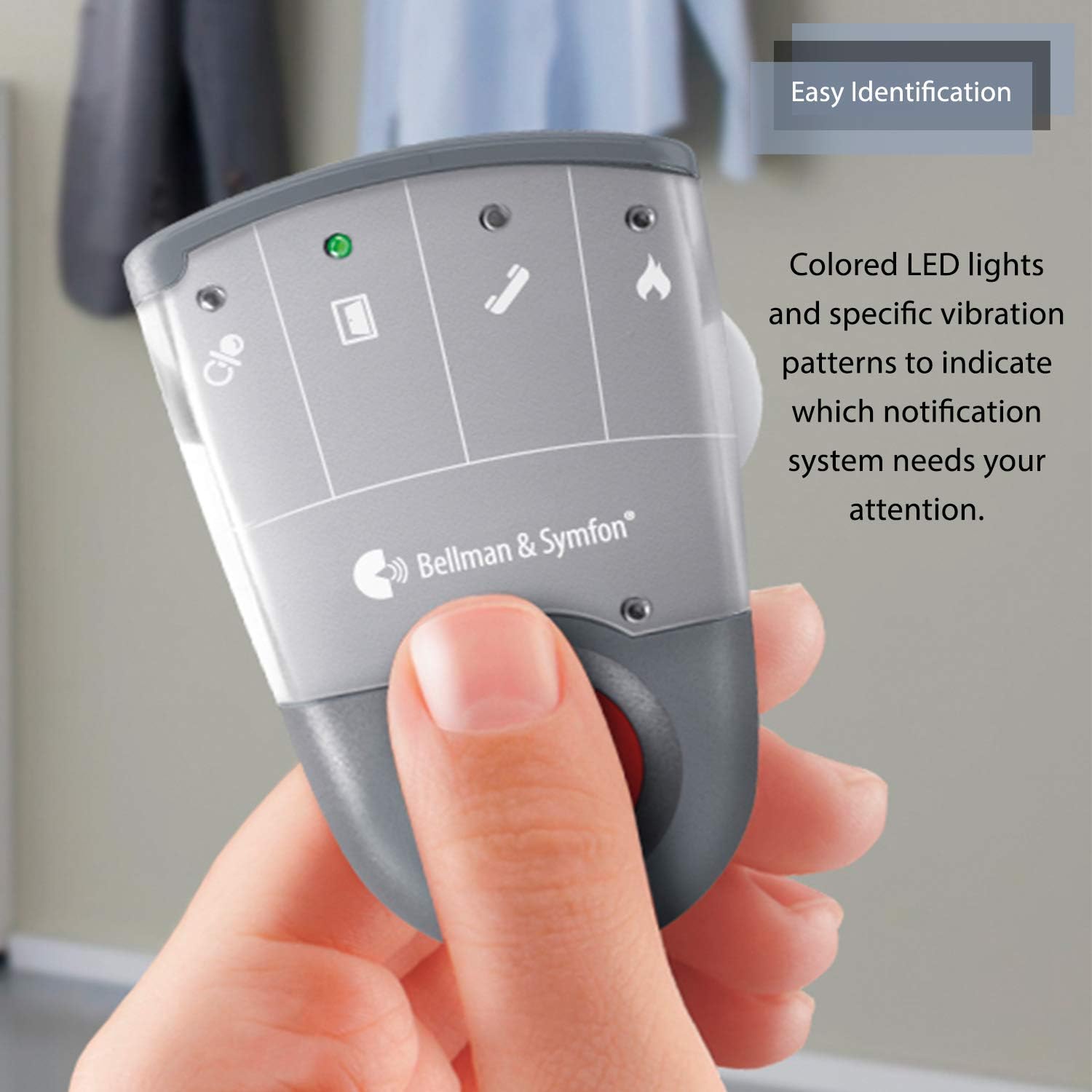 Bellman & Symfon Wireless Baby Cry Monitor with Pager Receiver – Smart Home Safety Alert System for Deaf and Hard of Hearing – Baby Audio Alarm with Transmitter – Expandable No WiFi Baby Monitor Kit