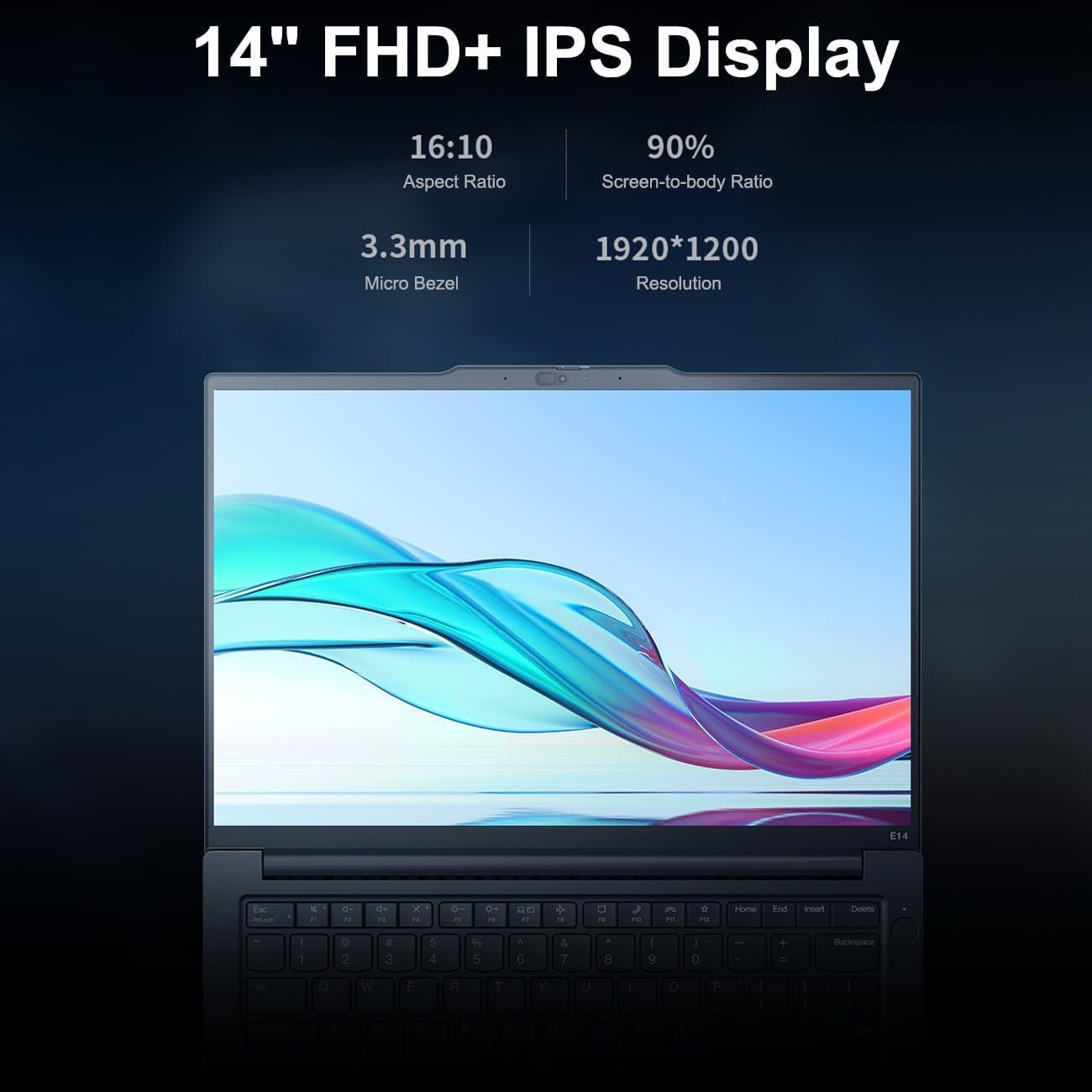 Lenovo ThinkPad E14 G5 14' FHD+ Touchscreen Laptop, Backlit Keyboard, Fingerprint Reader, Intel 13th Gen 10-Core i7 CPU, 16GB DDR4, 1TB PCIe SSD, WiFi 6E, Thunderbolt 4, RJ45, Windows 11 Pro
