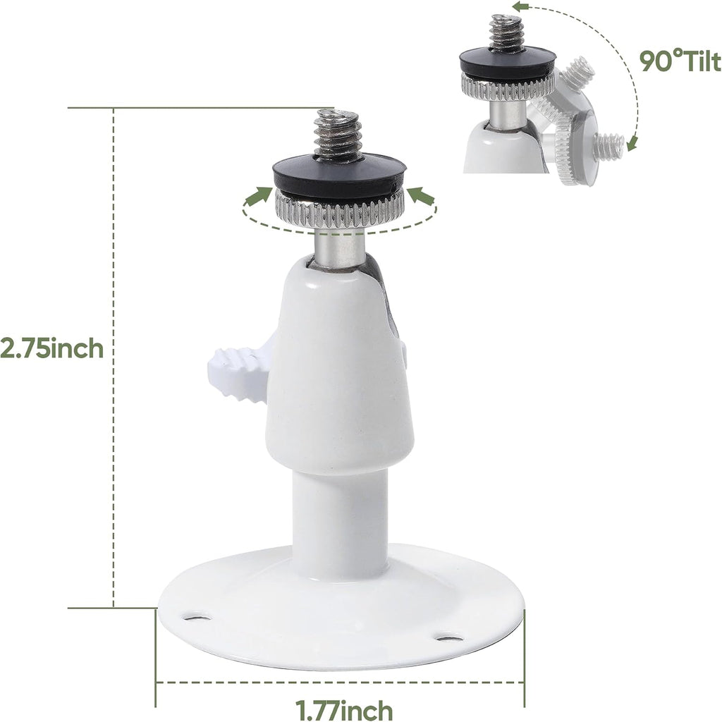 bonoch 5.5' 1440p Baby Monitor with Camera and Audio with Wall Mount, No WiFi Baby Camera, 240h Lasting, Smart Detect Sleep Turn Over/Cry/Motion, 7800mAh, Hack Proof Video Monitor, White Noise