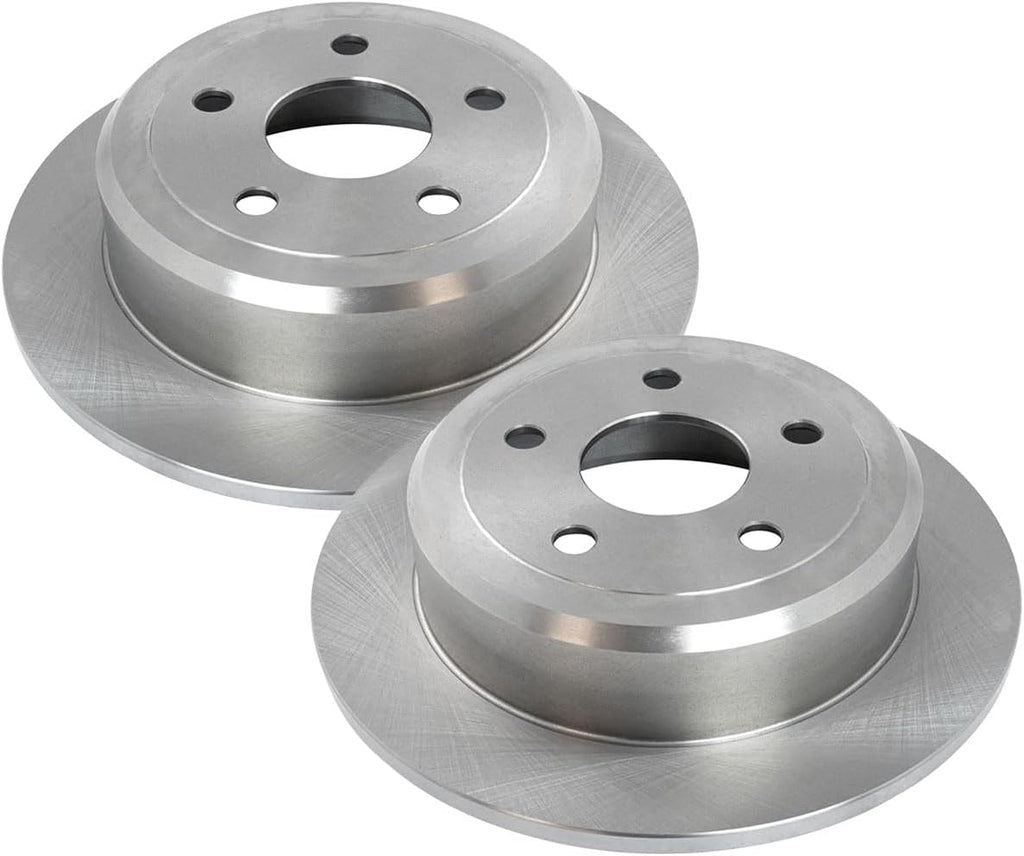 AutoShack Front & Rear Brake Rotors & Premium Pads for Jeep, Wrangler 2007-2017 Wrangler JK 2018, 4WD RWD V6 3.6L 3.8L