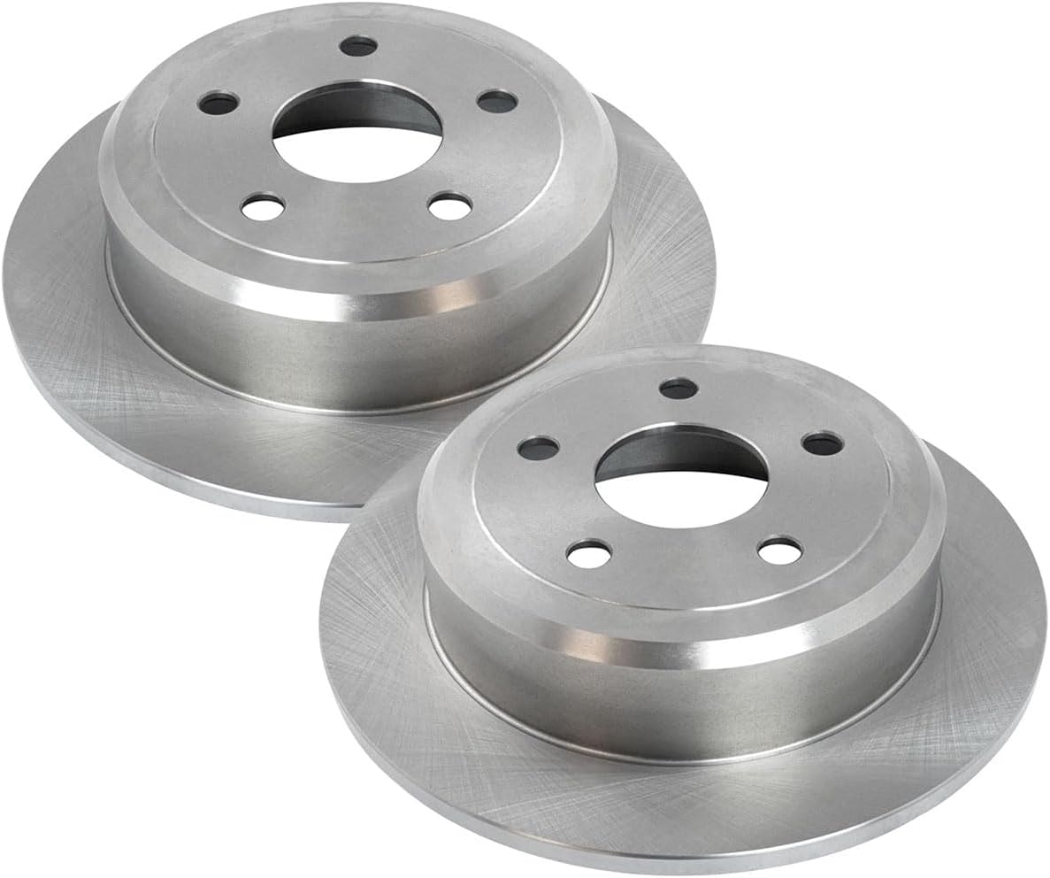 AutoShack Front & Rear Brake Rotors & Premium Pads for Jeep, Wrangler 2007-2017 Wrangler JK 2018, 4WD RWD V6 3.6L 3.8L