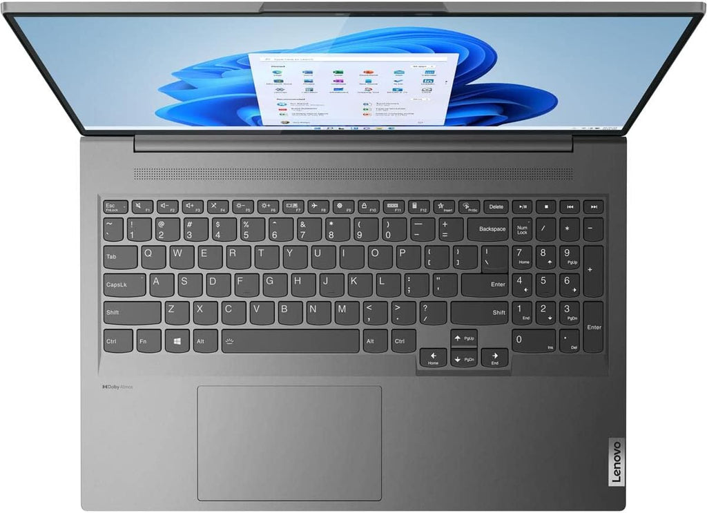Lenovo Slim 7 | 16' 2.5K IPS 120Hz Touchscreen Laptop | Arc A370M Graphics | Core i7-12700H | 32GB LPDDR5 RAM | 1TB SSD NVMe | Backlit Keyboard | Wi-Fi 6 | Storm Grey | Windows 11 Home