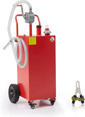 30 Gallon Gas Caddy - Portable Fuel Tank with Pump Gasoline Tank Portable Fuel Storage Tank for Boat, Car,Garden, Lawnmower, ATV