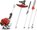 52CC 2-Stroke Gas Weed Eater/Brush Cutter,5 in 1 Gas String Trimmer, Maximum Power/Speed - 2.3KW/8500rpm & Multi Functional Gas Weed Wacker for Yard & Garden