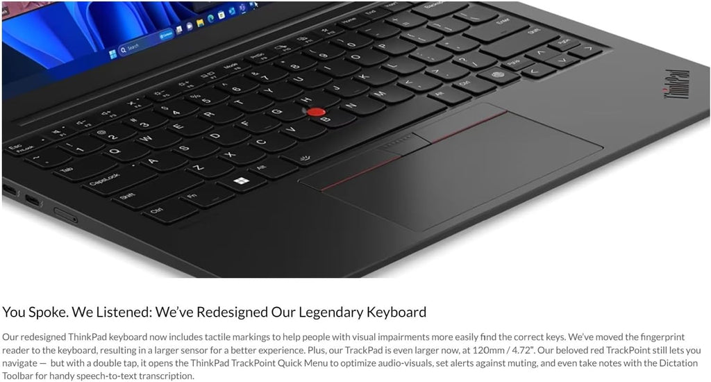 Lenovo Gen 12 ThinkPad X1 Carbon Laptop with Intel Ultra 7 165U vPro Processor, 14' OLED 2.8K Non-Touch Anti-Glare Display, 64GB 6400MHz RAM, 1TB Gen4 Performance SSD, FHD+ IR+ RGB Camera, Win 11 Pro