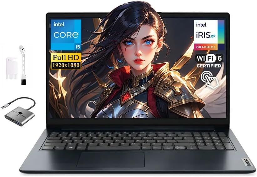 Lenovo IdeaPad 15.6' FHD Touchscreen Laptop, Intel Core i5-1335U(10-Core Up to 4.6 GHz) 24GB RAM 1TB SSD, Intel Iris Xe Graphics, Long Battery Life, WiFi 6 Win11, for Student-Home and Business