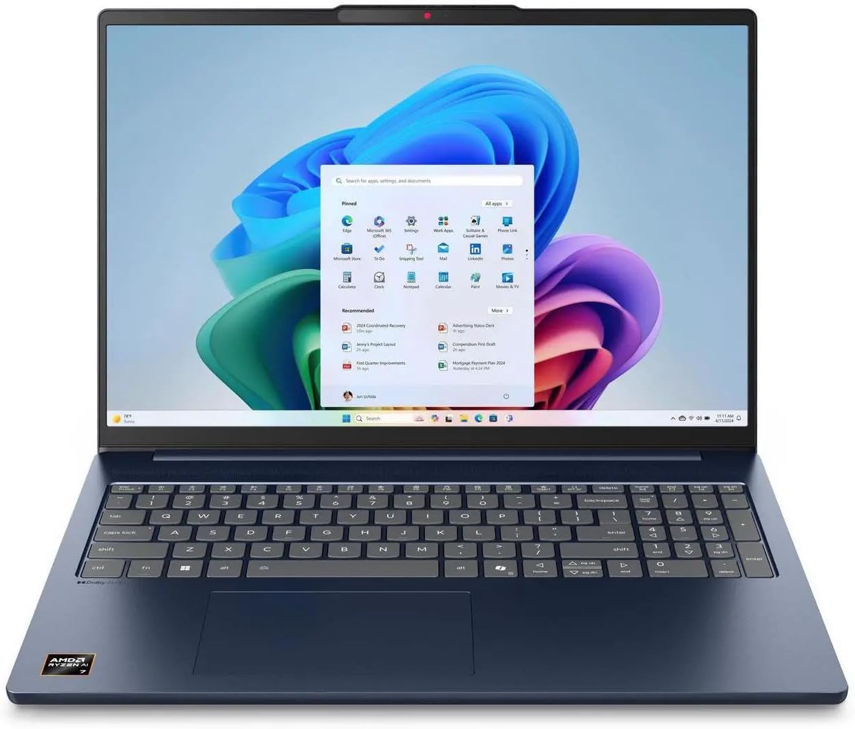 Lenovo IdeaPad Slim 5 Laptop / 16' 1920x1200 Touchscreen / 8 Cores AMD Ryzen AI 7 350 / AMD Radeon 860M Graphics / 16GB DDR5 2TB NVMe SSD/Backlit Keyboard WiFi 7 IR Camera / Win11 Pro