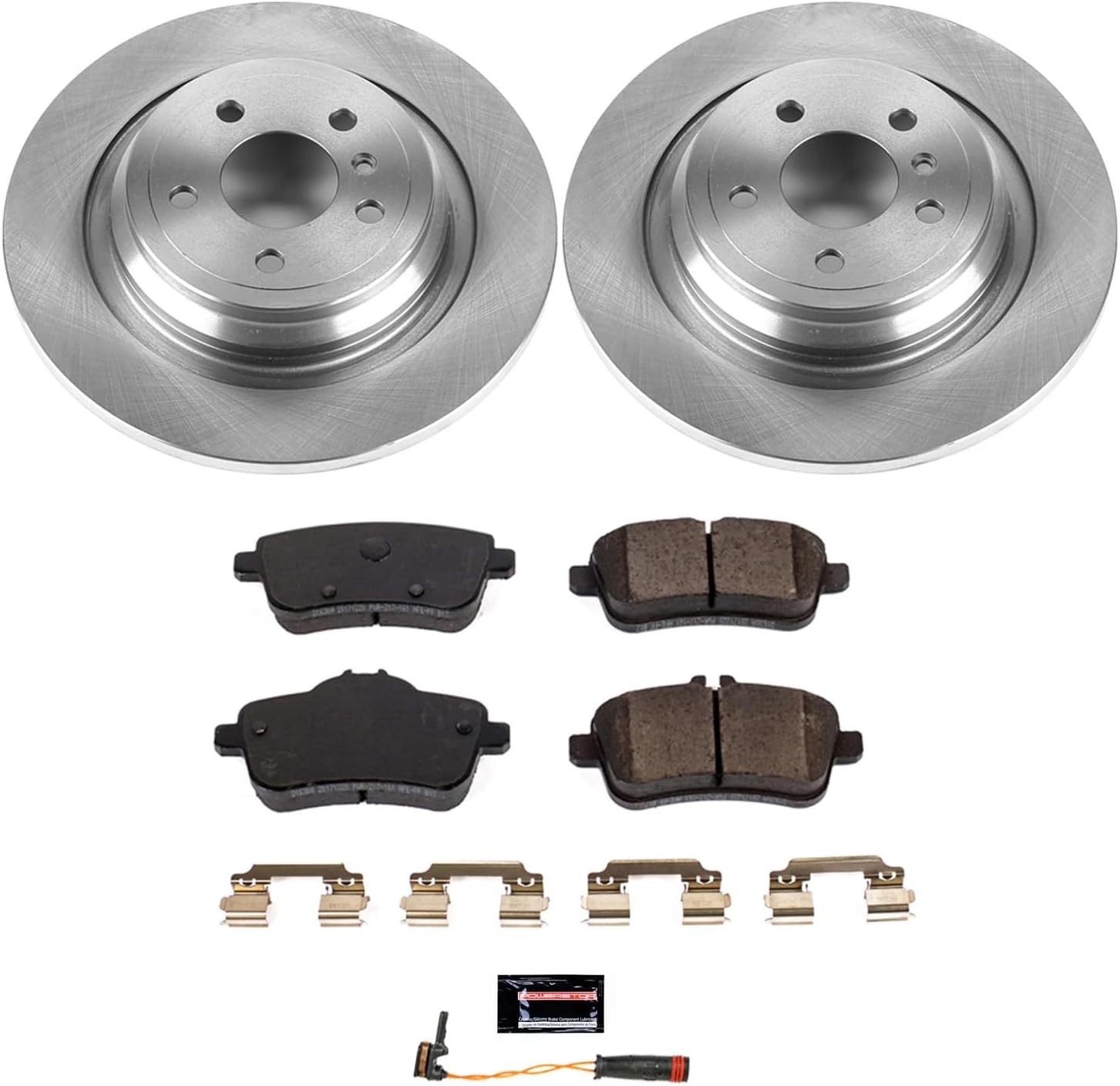 PowerStop Rear Brake Kit for Mercedes-Benz GLE300d 2016-17 |GLE350 2016-18 |ML250 2015 |ML350 2012-15 - Z17 Ceramic Brake Pads & Disc Rotors Replacement, KOE7440