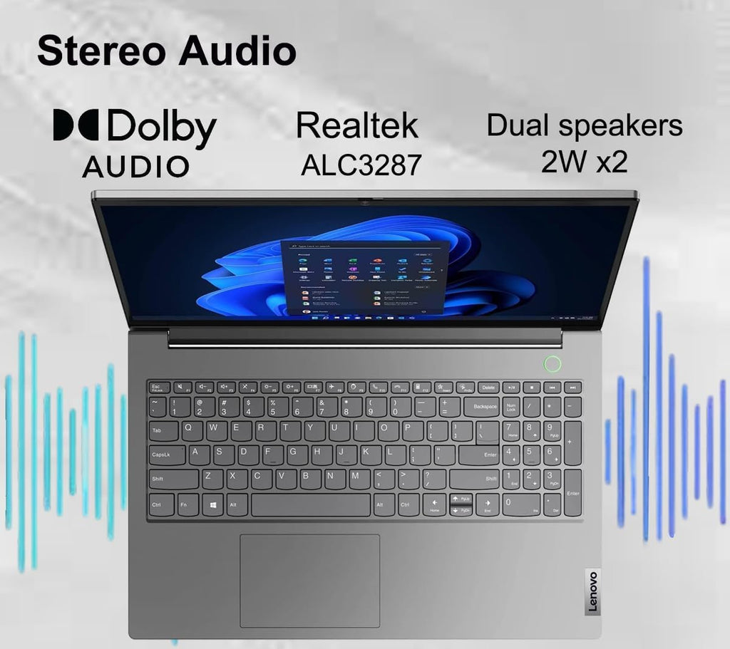 Lenovo ThinkBook 15 Gen 4 Business Laptop (15.6' FHD Anti-Glare, Intel 10-Core i7-1255U, 16GB RAM, 512GB SSD), 1080p Webcam, Fingerprint, Thunderbolt 4, Ethernet, Wi-Fi 6, Win 11 Pro w/Copilot, Grey