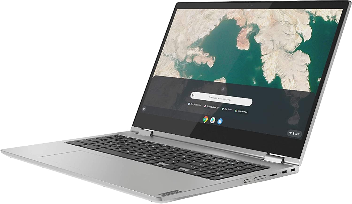 Lenovo C340 15.6'' FHD Touchscreen 2-in-1 Chromebook Laptop, Intel i3 CPU(Up to 3.4GHz), 4GB RAM, 320GB Space(64GB eMMC+256GB MSD), USB-C, Wi-Fi, Bluetooth, Webcam, Chrome OS, Grey