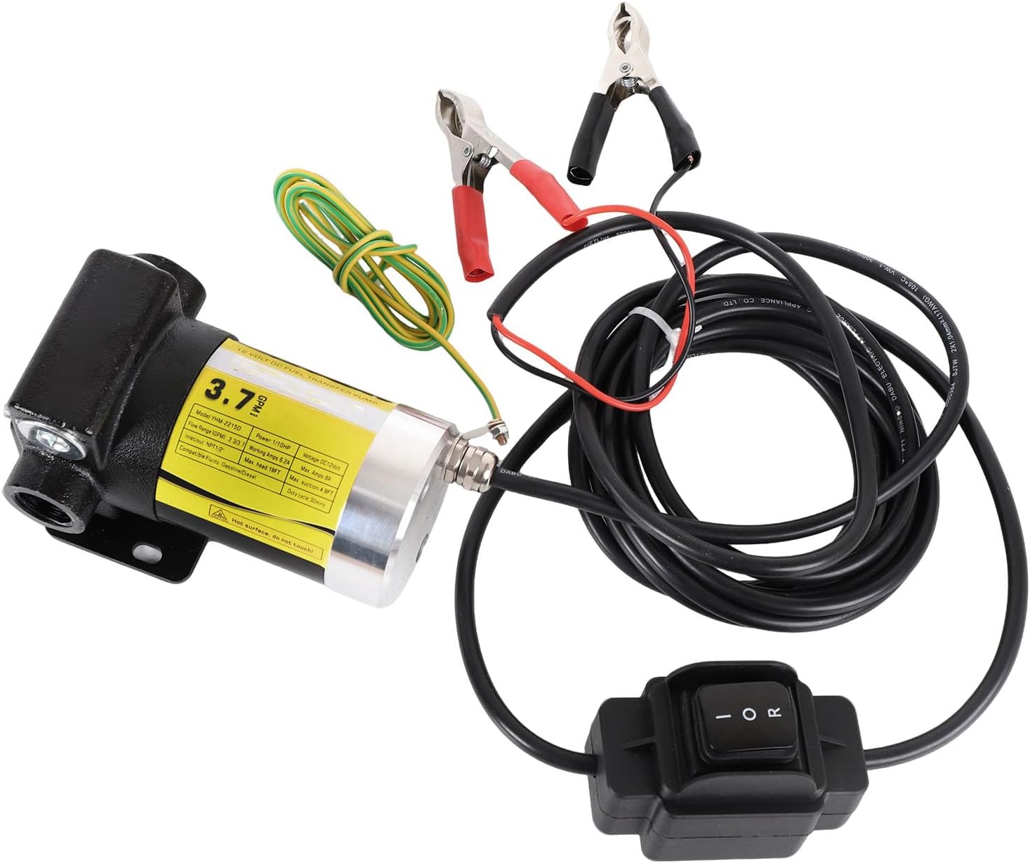 16 Gallon Fuel Caddy Diesel Transfer Tank with 12V DC Automatic Gasoline Fuel Transfer Pump with Forward and Reverse Pumping for Gasoline, Diesel, Kerosene & More