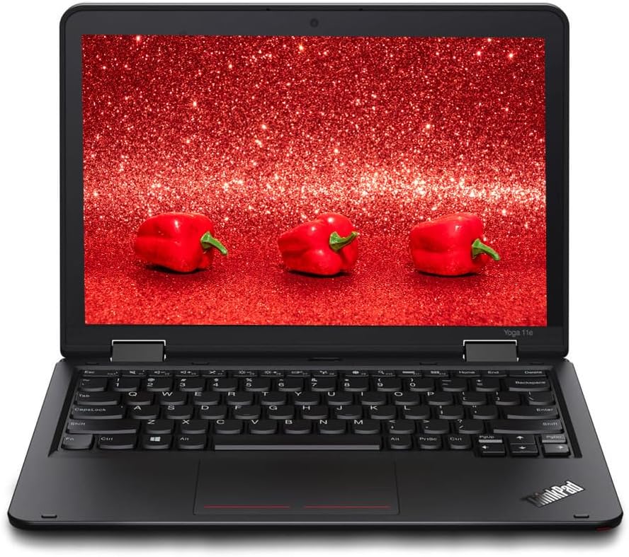 Lenovo Yoga Convertible 2-in-1 Laptop, 11' IPS HD Touchscreen, Intel Celeron Processor Up to 2.58GHz, 8GB RAM, 128GB SSD, Super-Fast WiFi, HDMI, Windows 11 (Renewed)