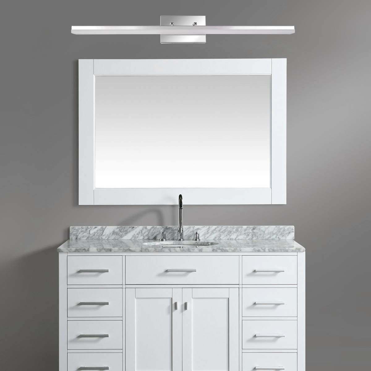mirrea 36in Modern LED Vanity Light for Bathroom Lighting Dimmable 36w Chromed (Cold White 5000K)