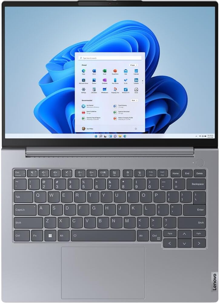 Lenovo ThinkBook 14 G7 IML 2025 Business Laptop 14' WUXGA IPS Touchscreen 12-Core Intel Ultra 7 155U 16GB DDR5 512GB SSD Thunderbolt 4 Wi-Fi 6 Backlit Keyboard Fingerprint Win11 Pro w/ONT 32GB USB
