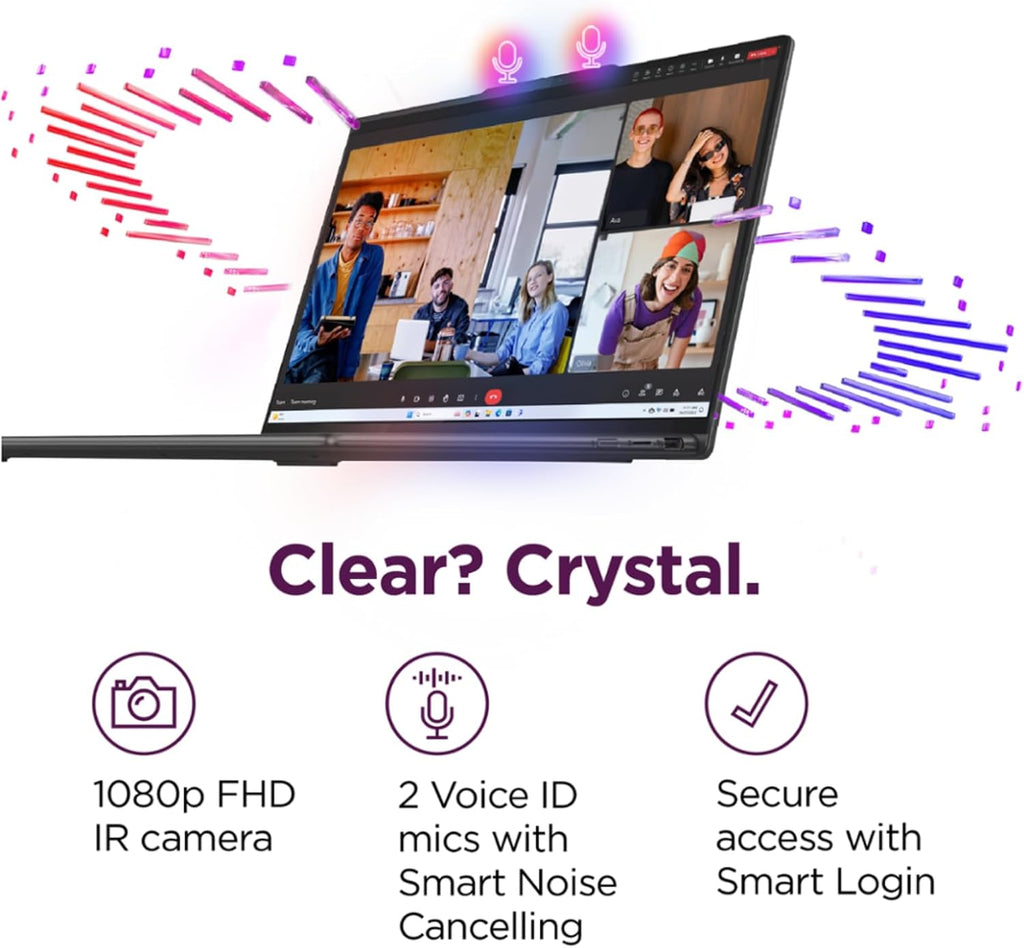 Lenovo Yoga 7i AI 2-in-1 16' WUXGA 16:10 Touchscreen Laptop, Intel Ultra 7 155U（Beats I7 1355U, Fingerprint Reader, Backlit KB, 2 x Thunderbolt, Win 11, W/Stylus Pen (U7-155U|16GB RAM|1TB SSD)