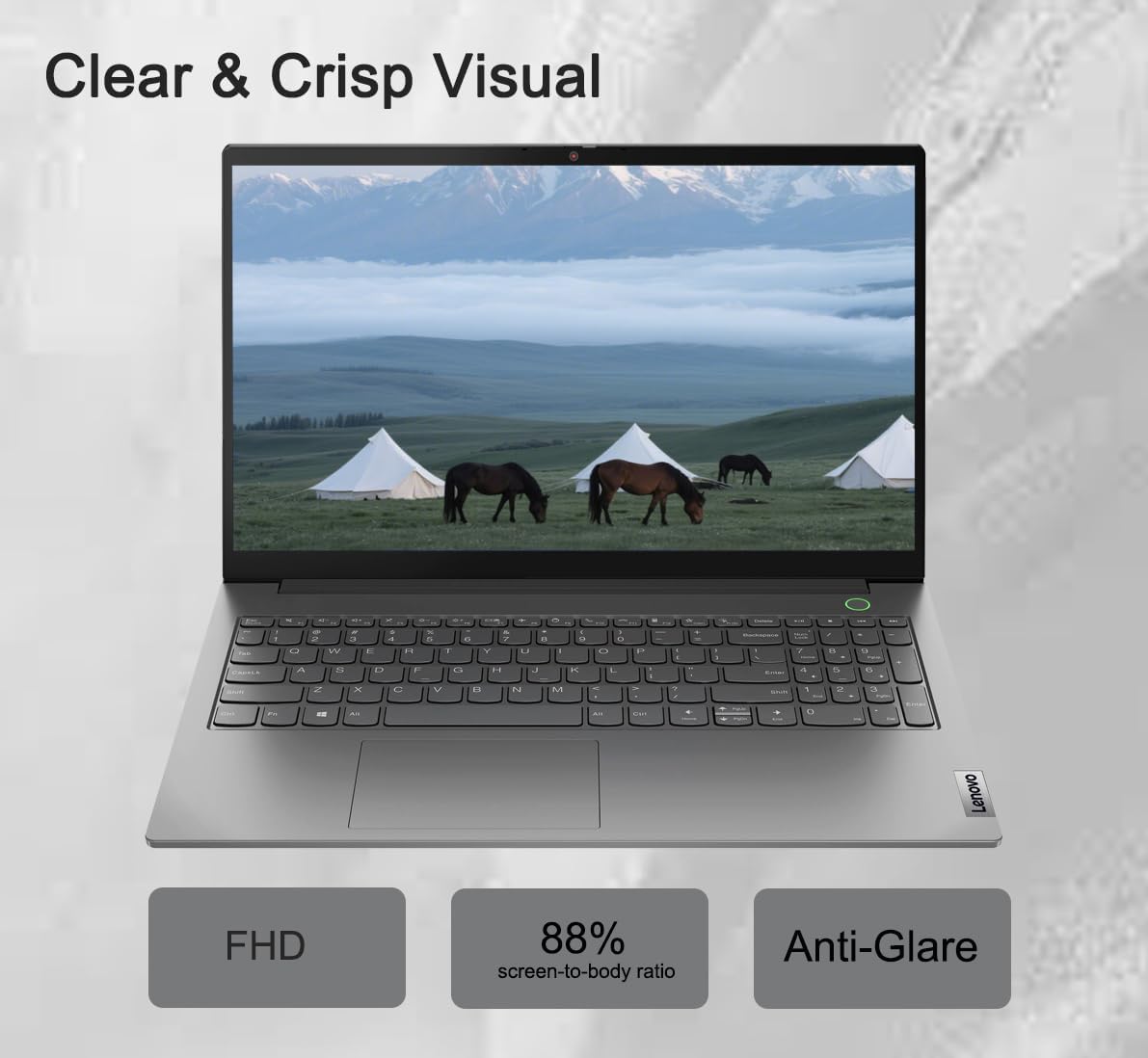 Lenovo ThinkBook 15 Gen 4 Business Laptop (15.6' FHD Anti-Glare, 16GB RAM, 512GB SSD, AMD Ryzen 7 5825U (> Intel i7-1165G7)) Fingerprint, FHD Webcam w/Shutter, Ethernet, Win 11 Pro (Renewed)