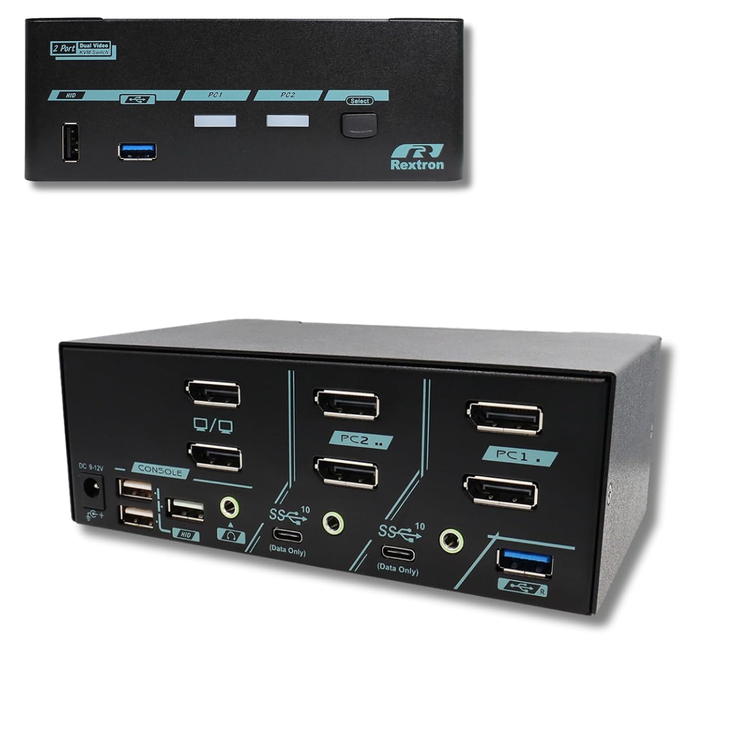 8K DisplayPort 1.4 KVM Switch for 2 Computers 2 Monitors, USB 3.2 Gen 2 (10 Gbps), HDCP 2.2 Compliant, EDID Emulator, HDR, Deep Color, Plug & Play, Ideal for Office and Gaming, PAAG-ET3122B