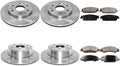 Brake Pads and Rotors Kit - Front and Rear Brakes and Rotors, Replacement Brake Kit fits Chevrolet Avalanche 2008-2013 fits Chevy Avalanche 2008-2013 fits Chevrolet Silverado 1500 2007-2013