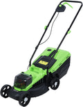 Self-Propelled Cordless Push Lawn Mower, 32cm Cutting Width, 1600W Power, 30L Grass Tank, 3-Position Height Adjustment (25-65cm), US Plug