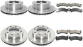 Brakes and Rotors Kit - 6PCS Front Rear Disc Brake Pads and Rotors, Brake kit for Chevrolet Silverado 3500 HD 2007-2010 for Chevy Silverado 3500 HD 2007-2010