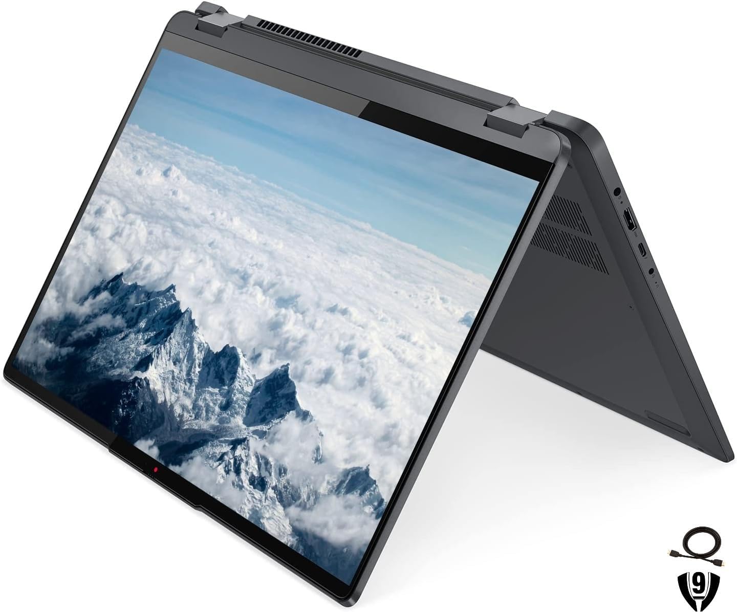 Lenovo Flex 5 2-in-1 16' 2.5K WUXGA Touchscreen Laptop, Intel Core i7-1255U Processor, 16GB RAM 512GB PCIe SSD, Wi-Fi 6, Bluetooth, Webcam, Backlit Keyboard, Fingerprint Reader, Windows 11 pro, Grey