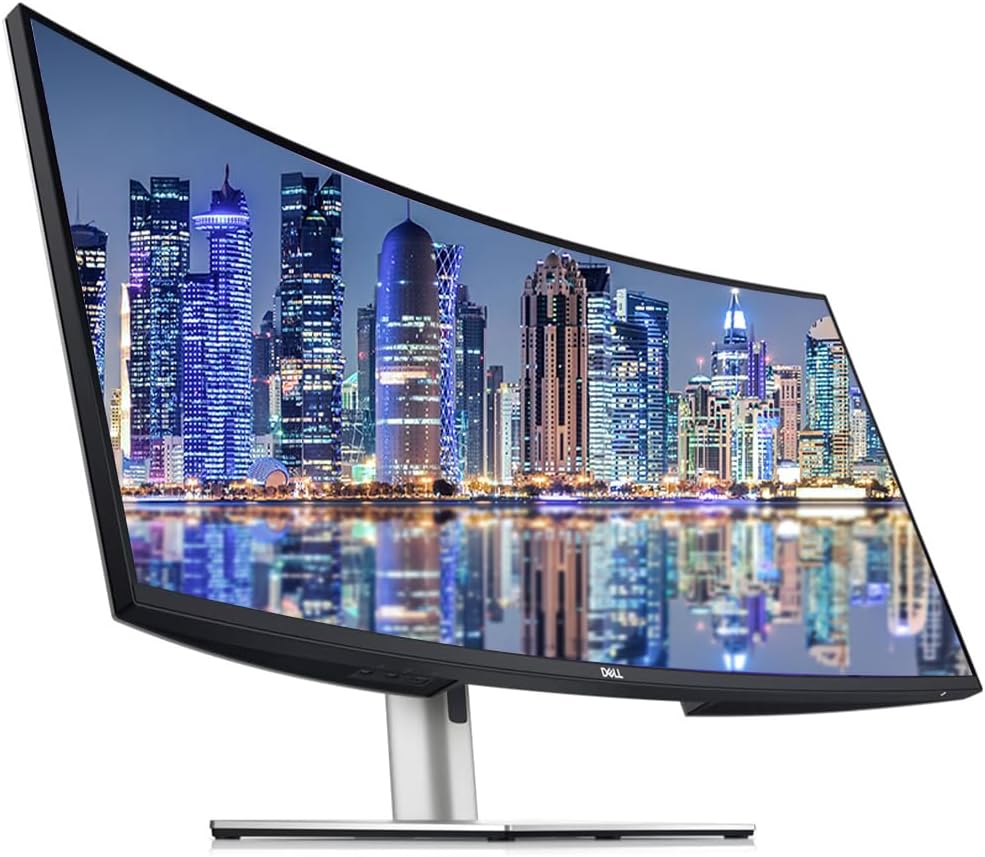 Dell U4021QW Curved 40-inch 2160P 4K WUHD 60Hz 5ms UltraSharp Monitor, Full Dock, IPS, HDMI, DisplayPort, USB Hub, USB-C, Ethernet, Speakers and Desk Mount Monitor Stand (Renewed)