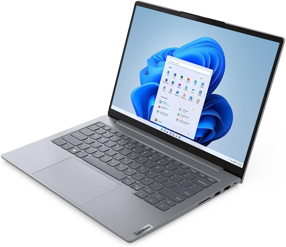 Lenovo ThinkBook 14 G7 IML 2025 Business Laptop 14' WUXGA IPS Touchscreen 12-Core Intel Ultra 7 155U 64GB DDR5 8TB SSD Thunderbolt 4 Wi-Fi 6 Backlit Keyboard Fingerprint Win11 Pro w/ONT 32GB USB