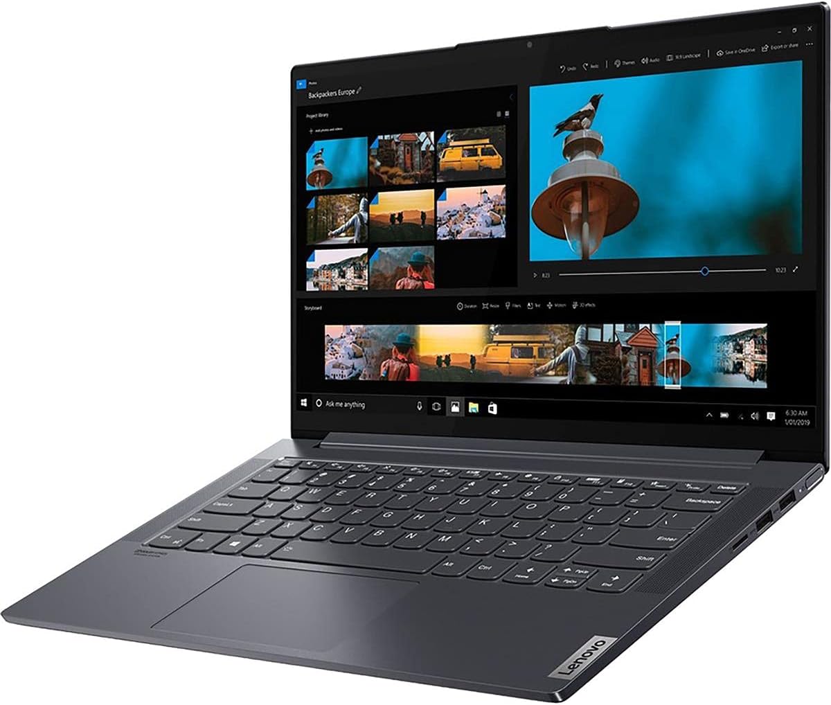 Lenovo IdeaPad Slim 7i 14.0' Laptop, 14.0' FHD (1920 x 1080), Intel Core i7-1165G7 Processor, 8GB DDR4 RAM, 512GB NVMe SSD Storage, Intel Iris X Graphics, Windows 10 Home, 82A6000BUS, Slate Grey