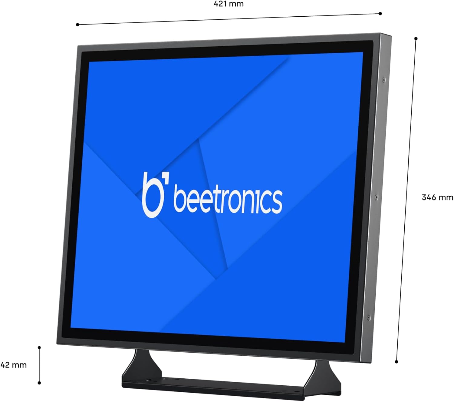 Beetronics 19 Inch Touchscreen Monitor | Full HD 1080p | 19TSV7M – Industrial-Grade, Professional 10-Point Multi Touch Display for PC, Mac, Linux – HDMI, DisplayPort, USB-C, VGA Inputs