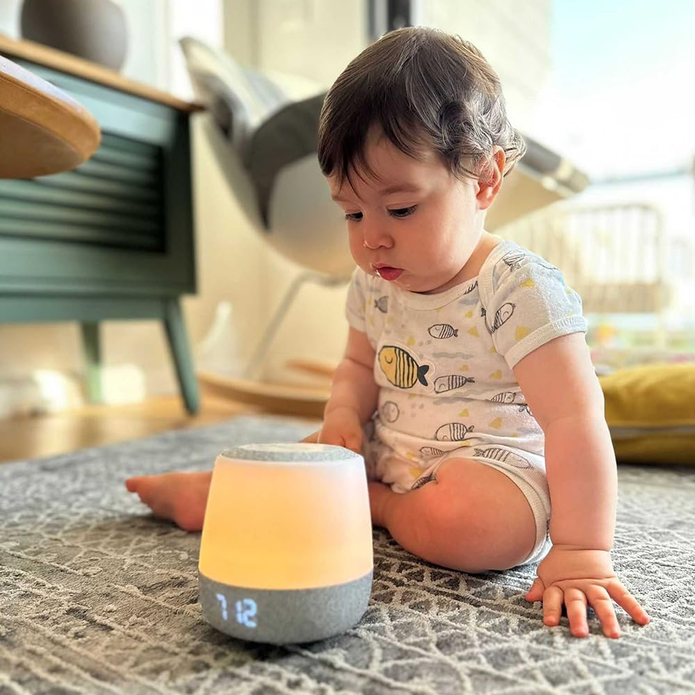 Babysense 3 in 1 Video Baby Monitor with 2 HD Cameras & 5' HD Display Bundled with 2 Smart Baby White Noise Sound and Light Machines for Multiple-Children Monitoring