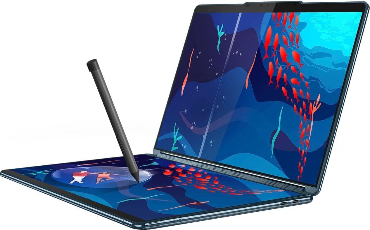 Lenovo Yoga Book 9i 2-in-1 13.3' 2.8K Dual Screen OLED Touch Laptop - Intel Core i7-1355U with 16GB Memory - 512GB SSD - Tidal Teal ((512GB - China Model No Warranty)