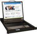 Tripp Lite Rack Mount KVM Console, 19 inch LCD Display Monitor, Touch Pad, 0-9 Numeric Keypad, 1URM, 120/240 VAC, 1-Year Warranty (B021-000-19)