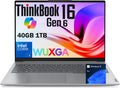 Lenovo New ThinkBook 16 G6 16' WUXGA FHD+ Business Laptop Computer, 13th Gen Intel 8-Core i5-13420H (Beat Ultra 7-155U), 32GB DDR5 RAM, 2TB SSD, HDMI, SD Card Reader, RJ-45, Wi-Fi 6, Windows 11 Pro