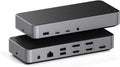 Satechi 13 in 1 Triple 4K USB C Docking Station, 100W Charging, 2 DP, 3 HDMI, 2 USB C, 3 USB-A, Gigabit Ethernet, and Audio Jack for Mac/Windows, MacBook Air/Pro, DisplayLink Required